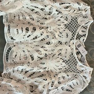 Bebe Placement Lace Blouse